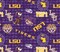NCAA Louisiana State University Allover 108" Wideback Cotton Fabric by the Yard